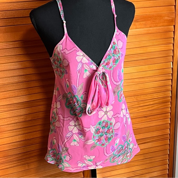 Josie Sheer Pink Floral Camisole - Picture 2 of 6